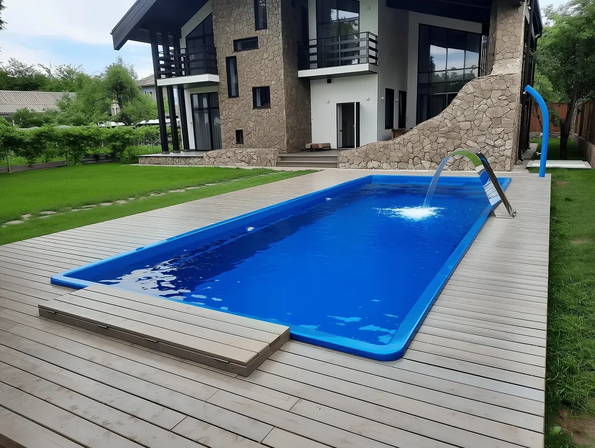 Композитный бассейн Laguna 9 — вид сверху в Сосновом Боре