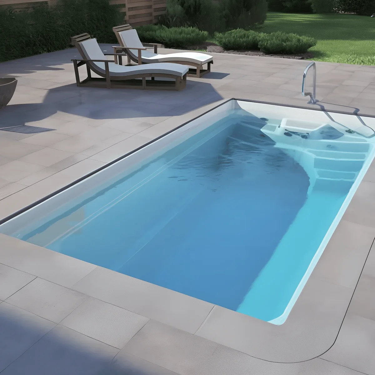 Композитный бассейн Laguna 5 — вид сверху в Сосновом Боре